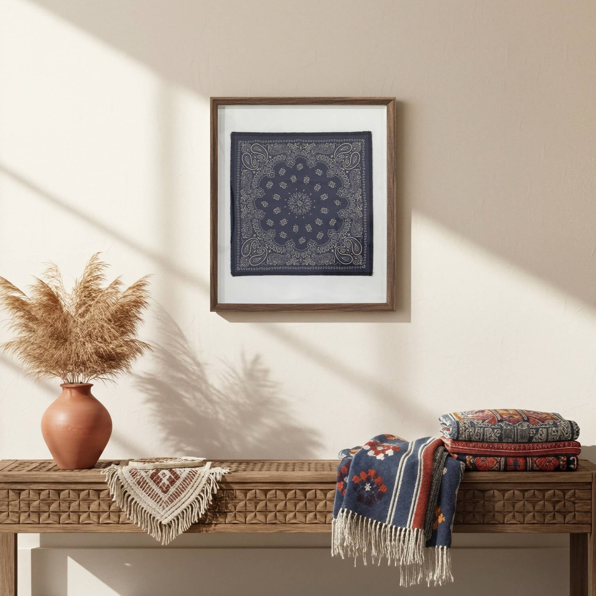 Framed Bandana Wall Art by Ashland